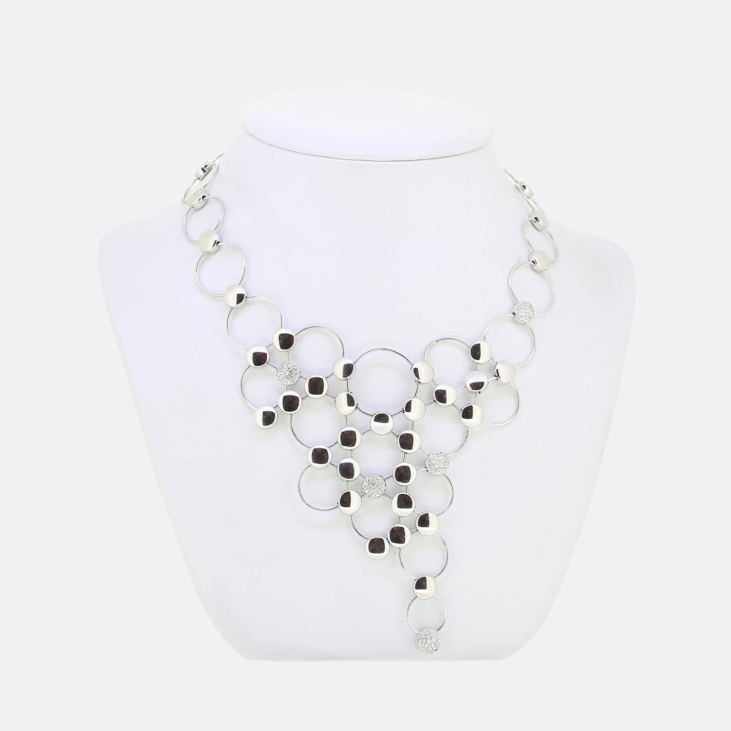 Georg Jensen Diamond Regitze Bib Necklace