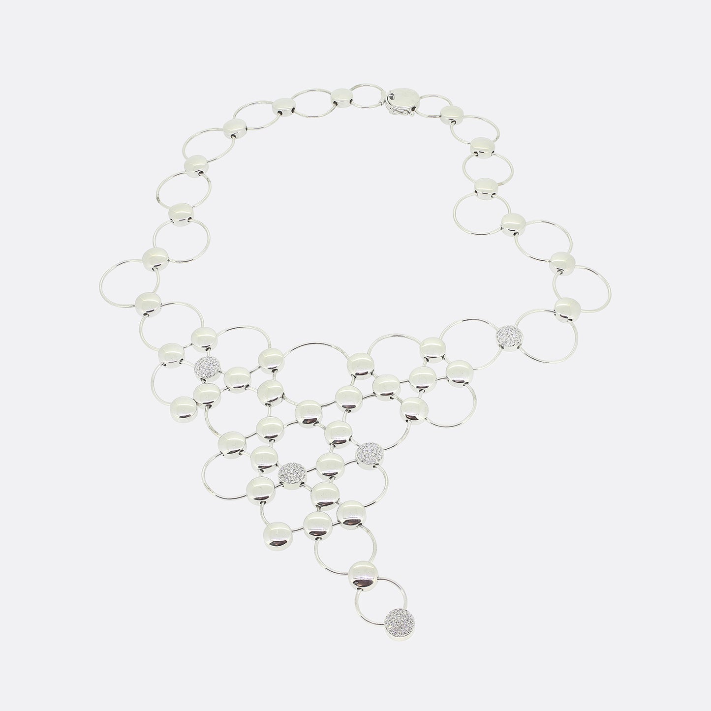 Georg Jensen Diamond Regitze Bib Necklace