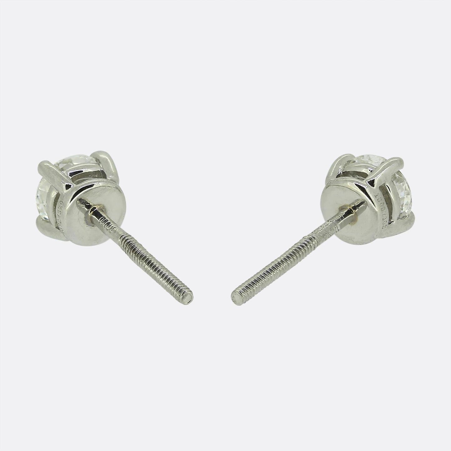 Tiffany & Co. 0.64 Carat Diamond Stud Earrings