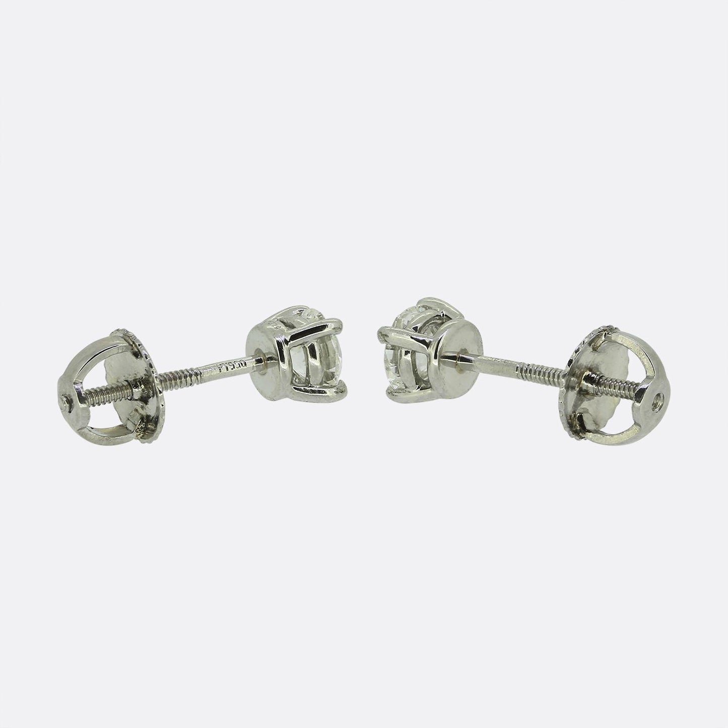 Tiffany & Co. 0.64 Carat Diamond Stud Earrings