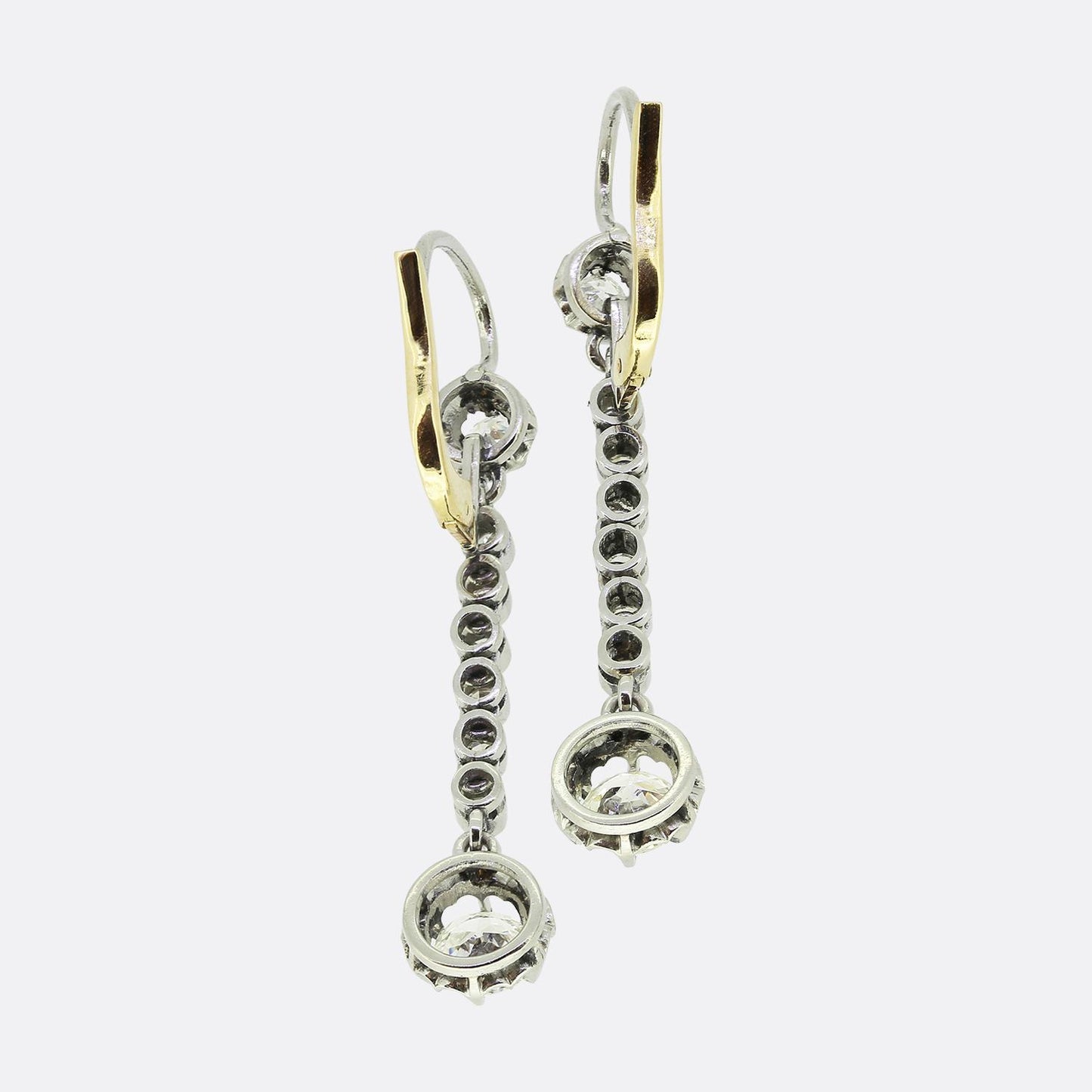 Edwardian Diamond Drop Earrings