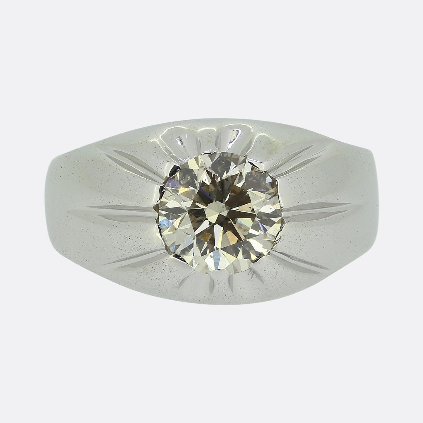 2.00 Carat Diamond Gypsy Ring