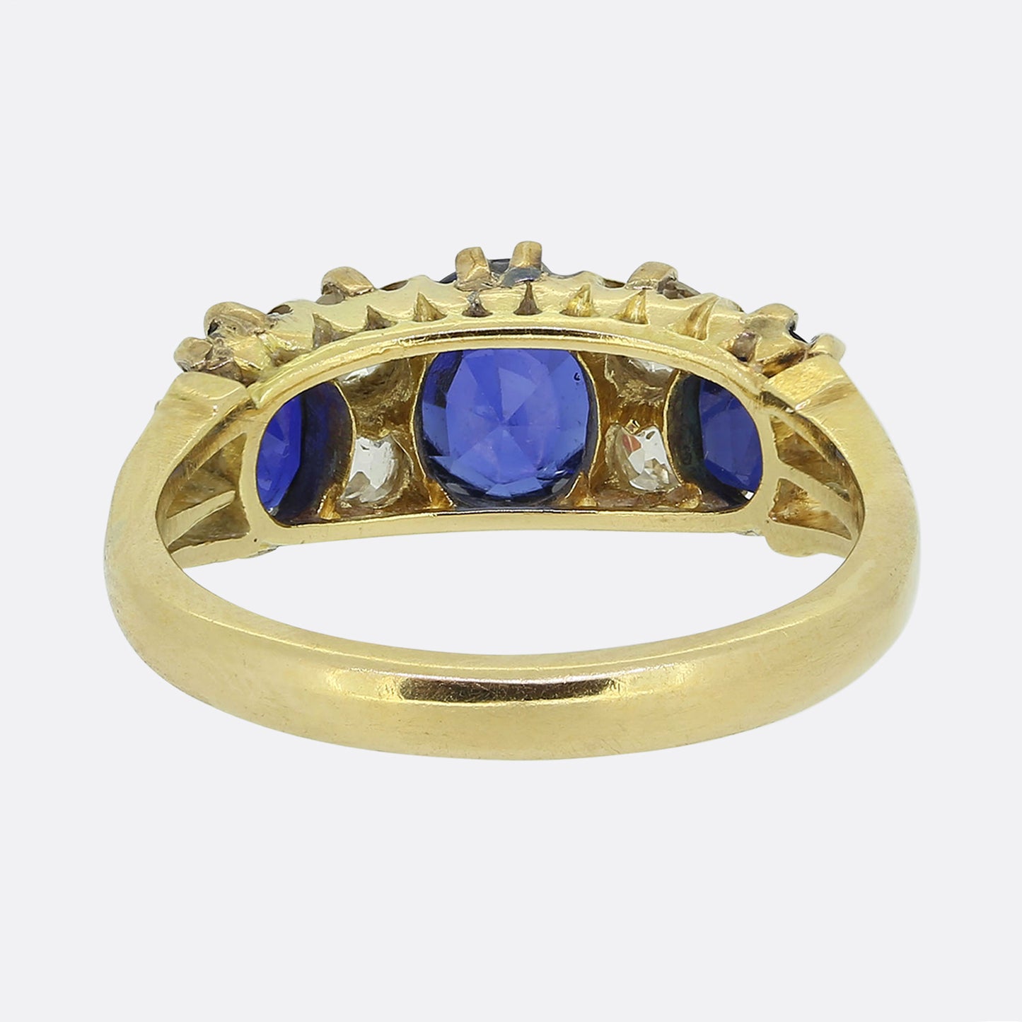 Edwardian Sapphire and Diamond Ring