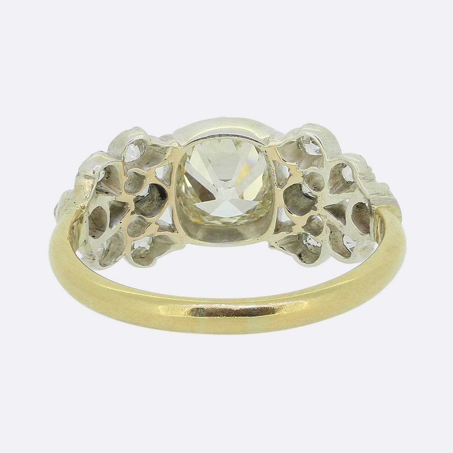 Edwardian 1.60 Carat Old Cut Diamond Engagement Ring