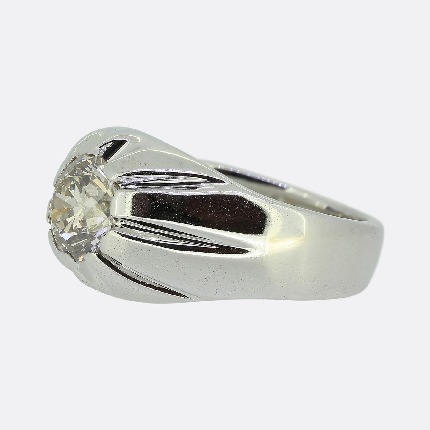 2.00 Carat Diamond Gypsy Ring