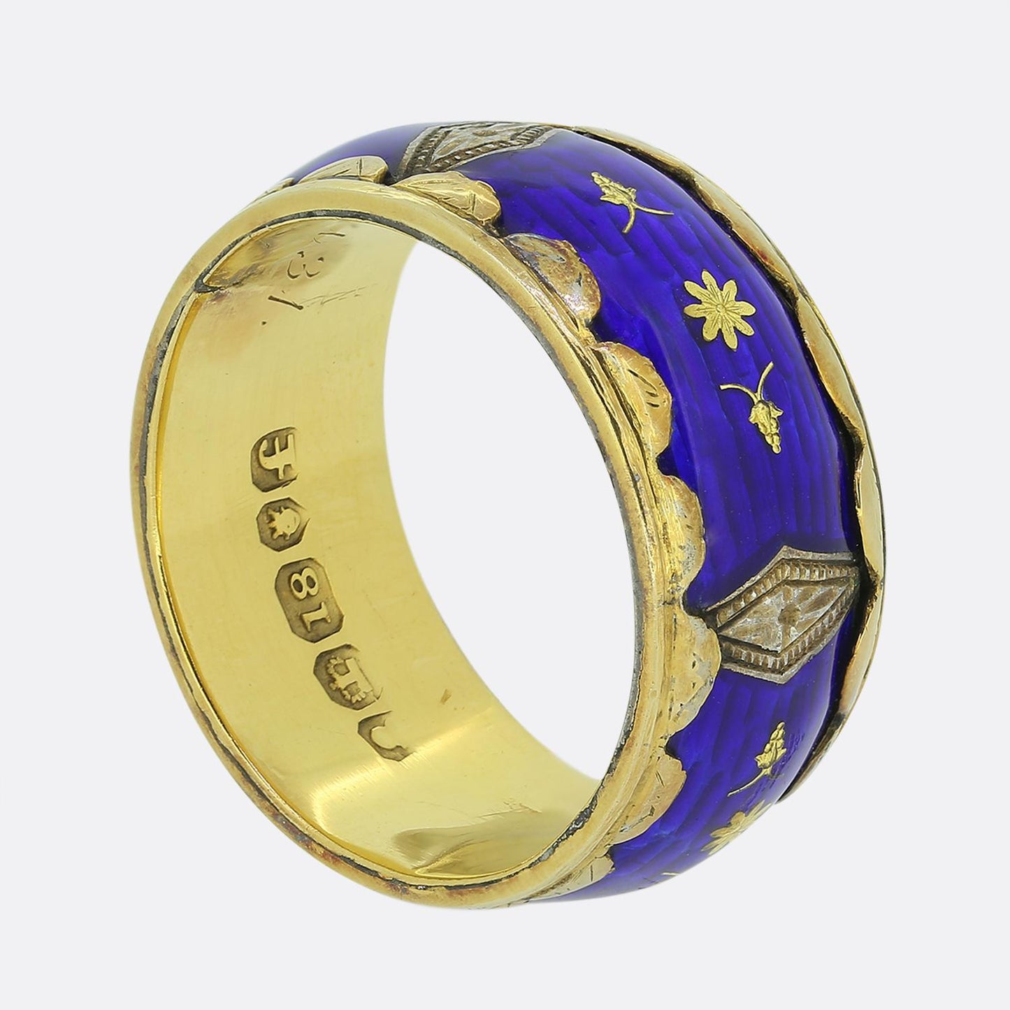 Antique Enamelled Band Ring