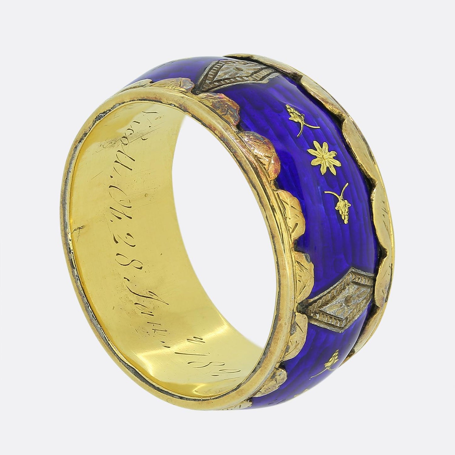 Antique Enamelled Band Ring
