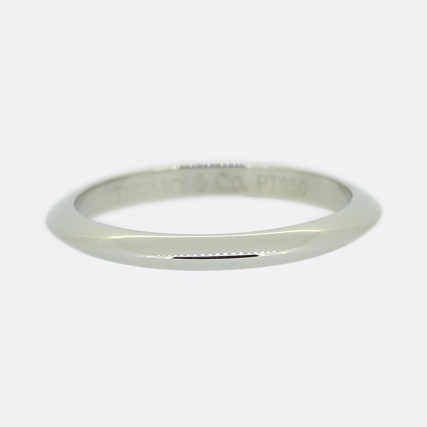 Tiffany Knife Edge Wedding Band Ring Size H 1/2 (47) – The