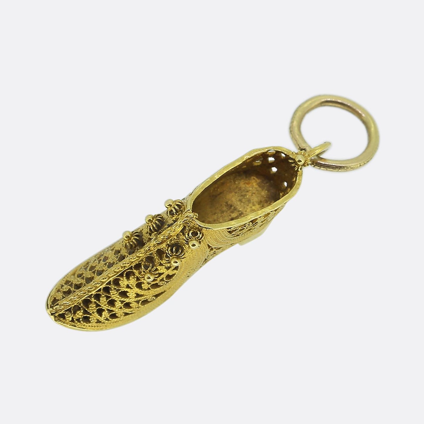 Etruscan Revival Shoe Charm Pendant