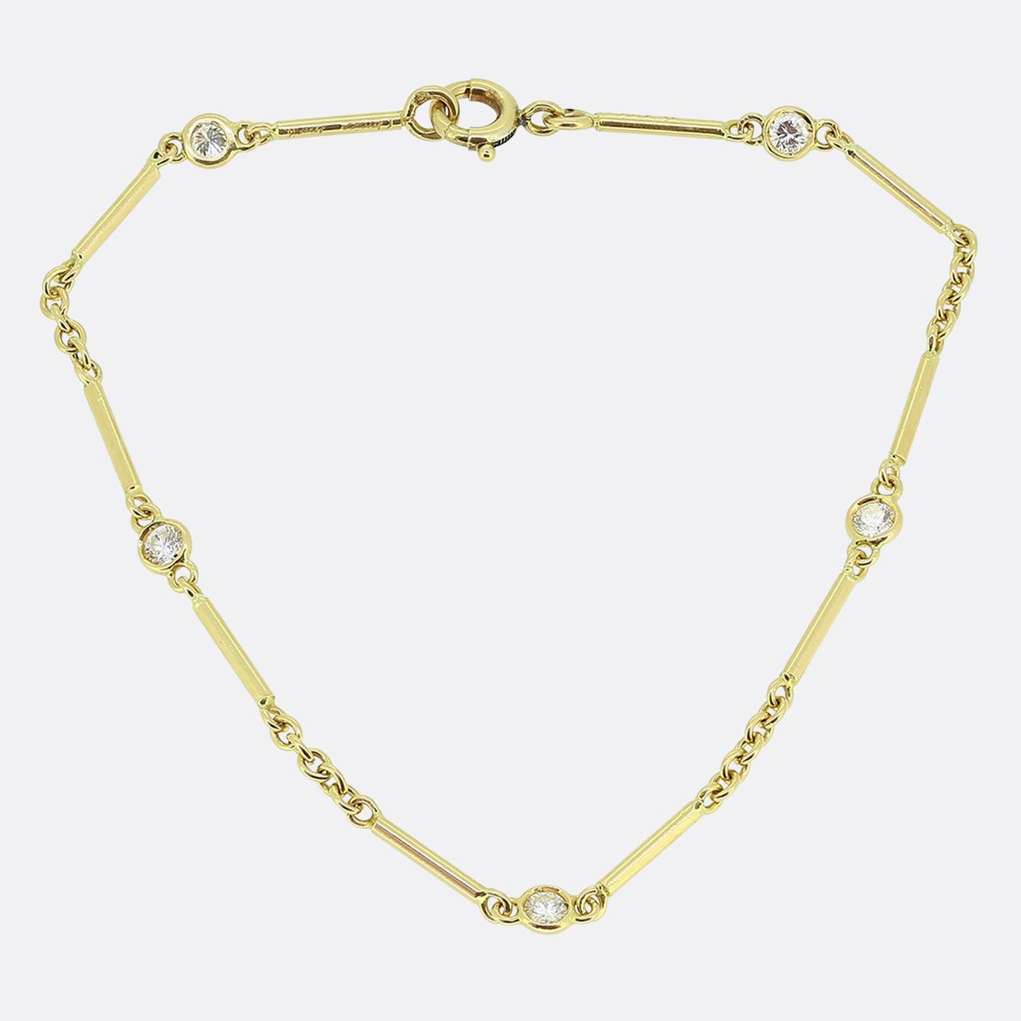 Cartier Five-Stone Diamond Bracelet