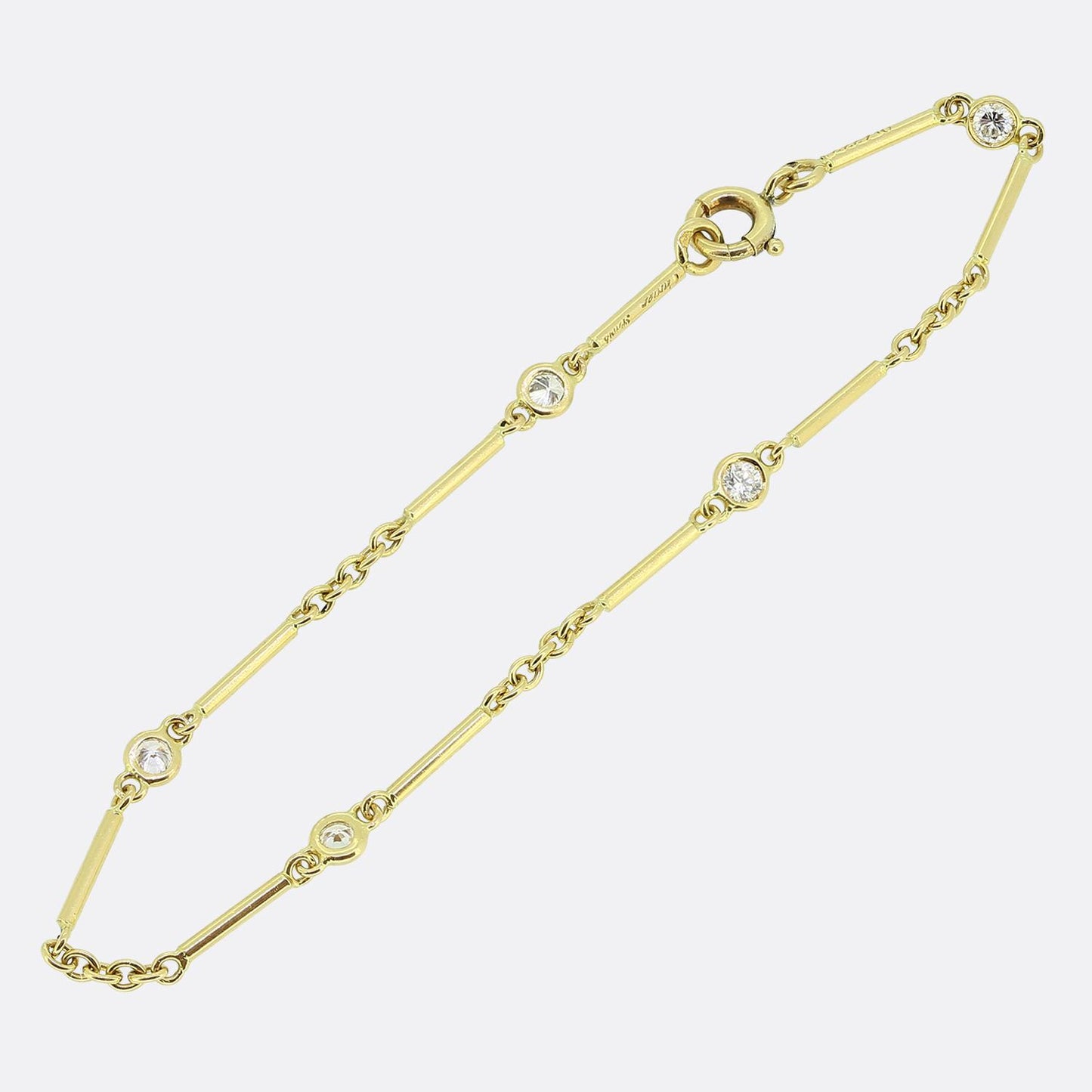 Cartier Five-Stone Diamond Bracelet