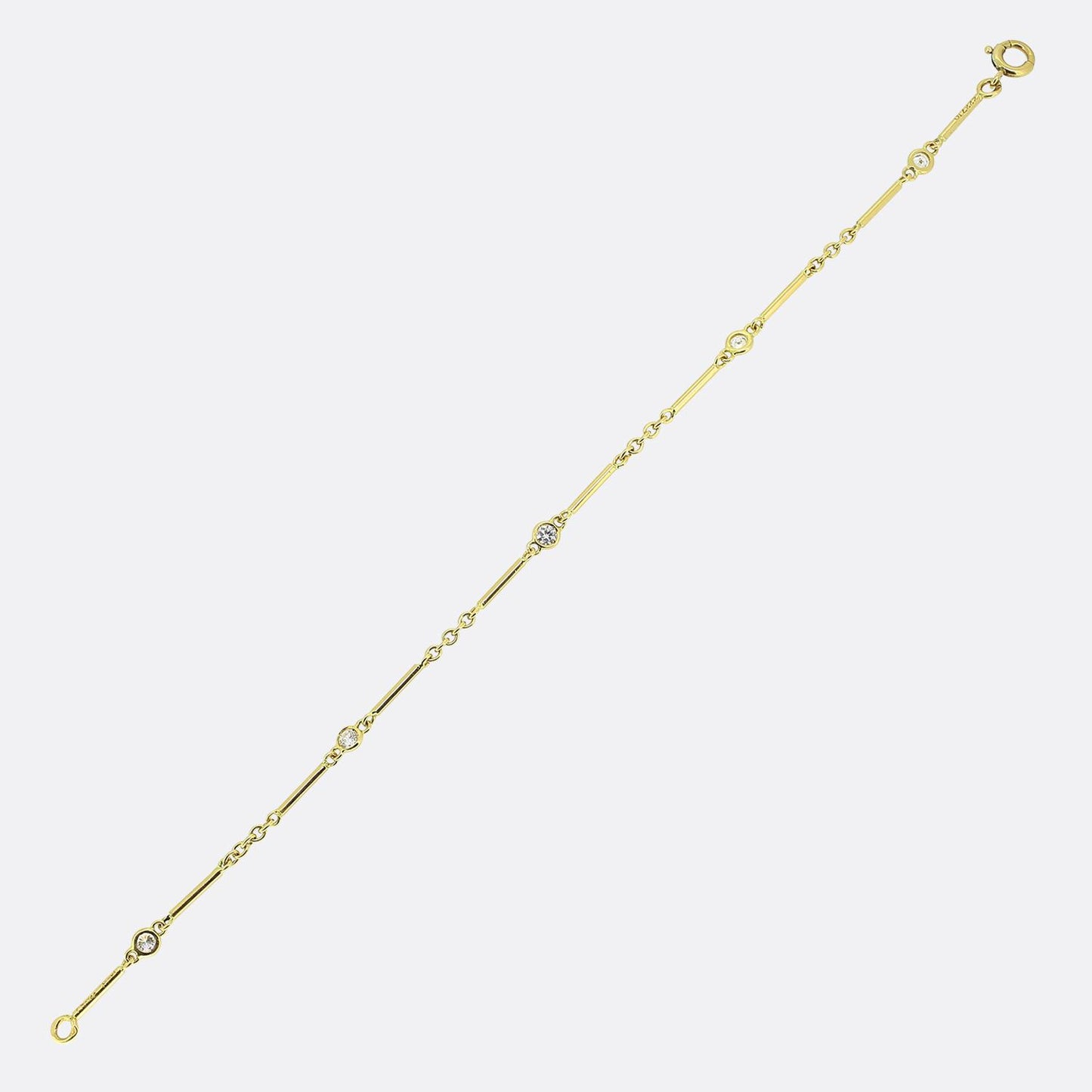Cartier Five-Stone Diamond Bracelet