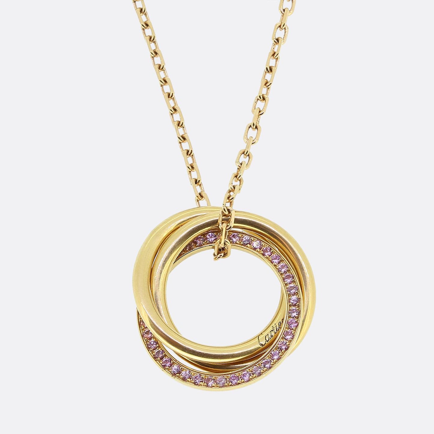 Cartier Pink Sapphire Trinity Necklace