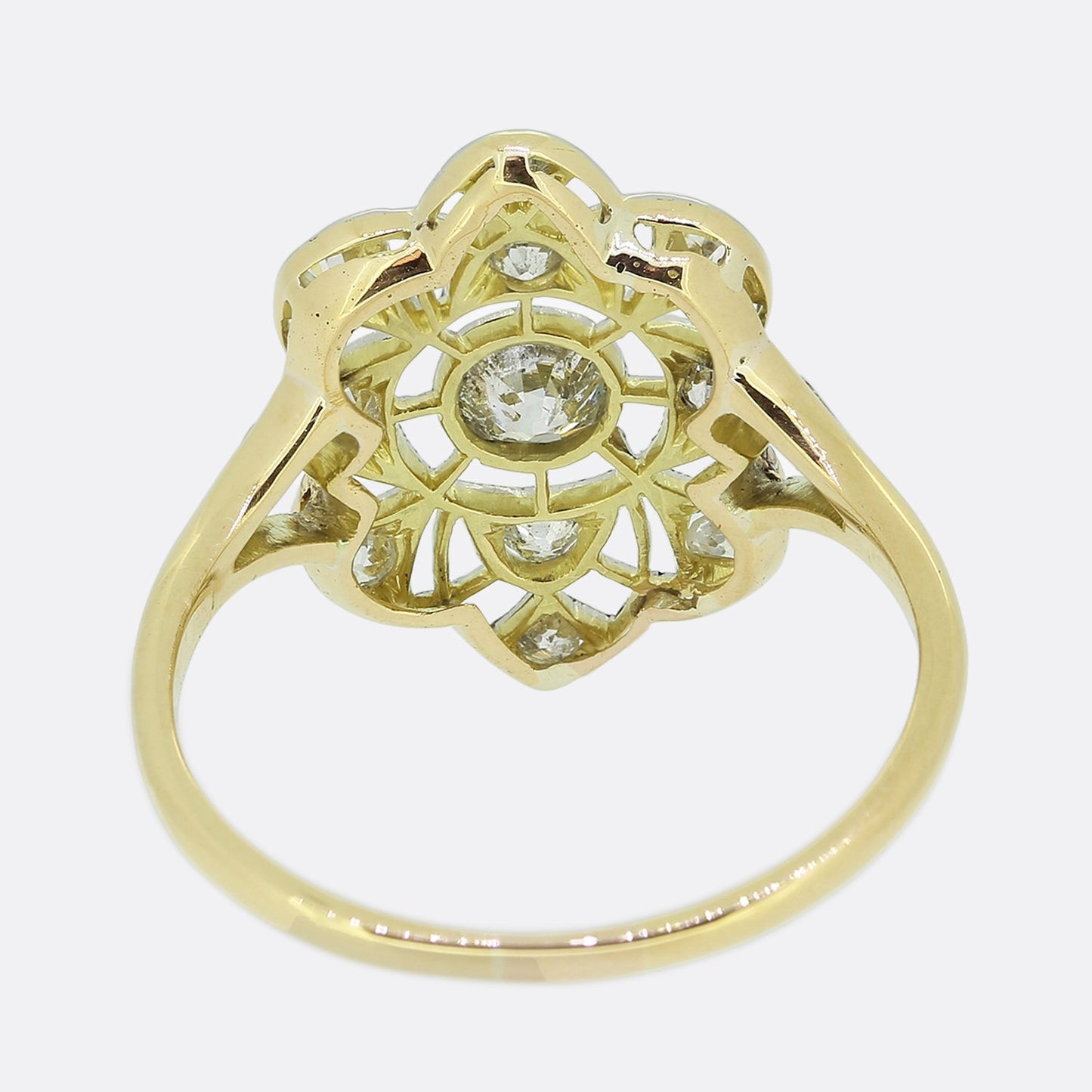 Art Deco Diamond Cluster Ring