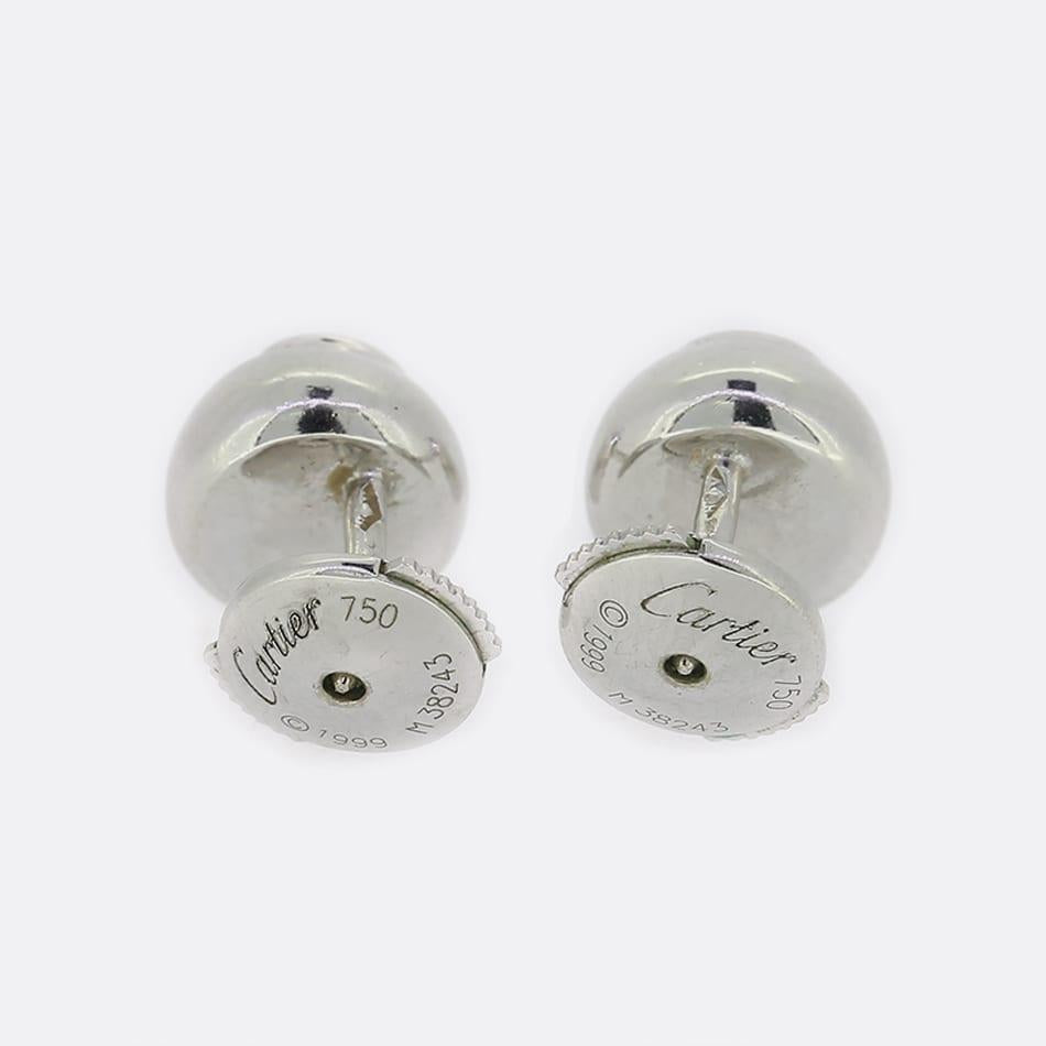 Cartier 0.40 Carat Diamond Perles de Diamants Stud Earrings