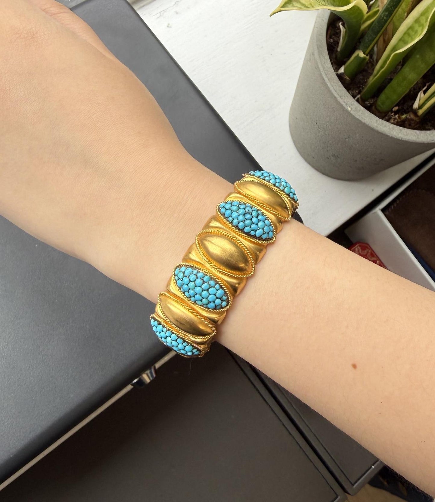 Victorian Turquoise Bangle