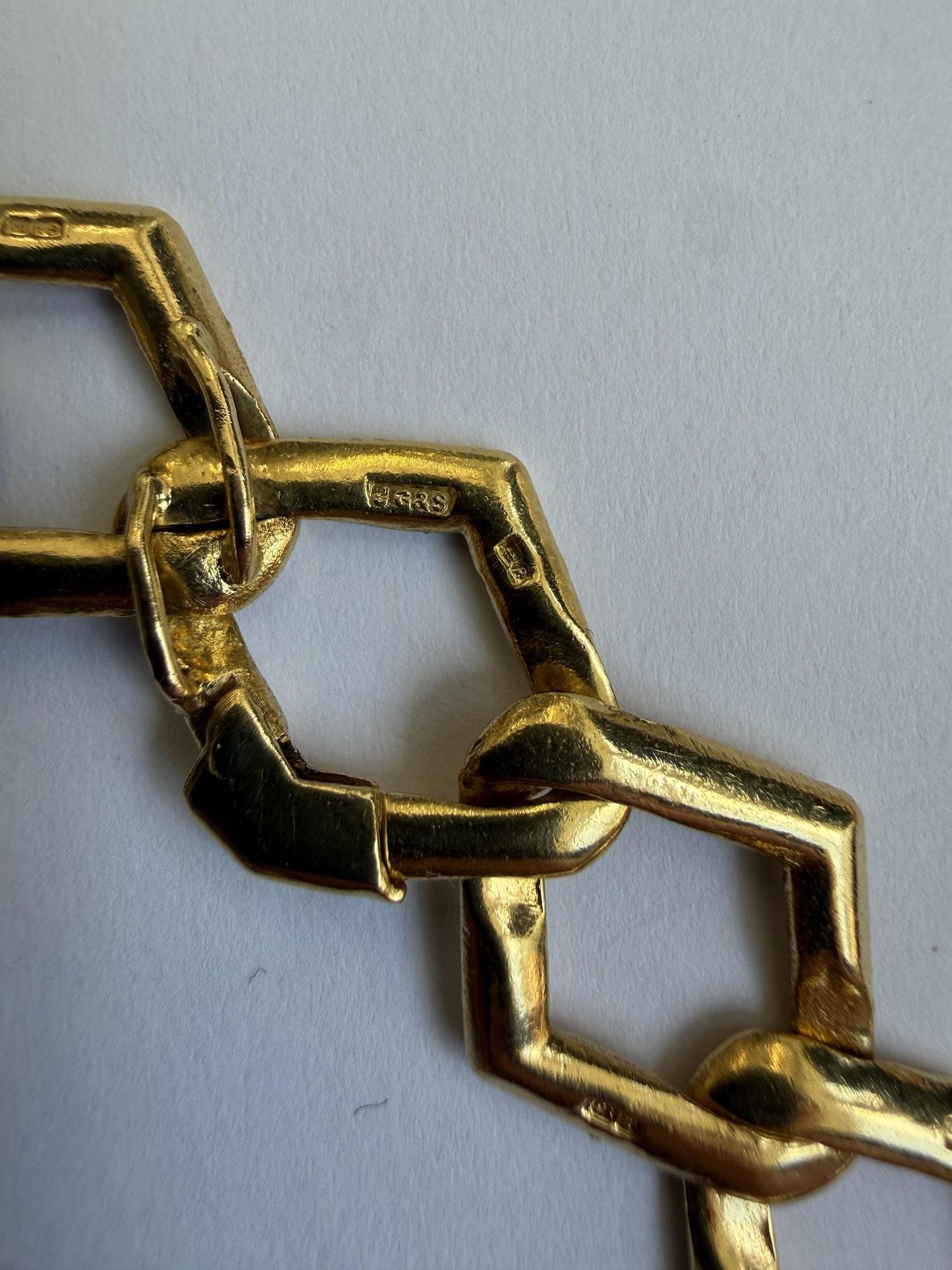 Vintage Textured Chain Necklace