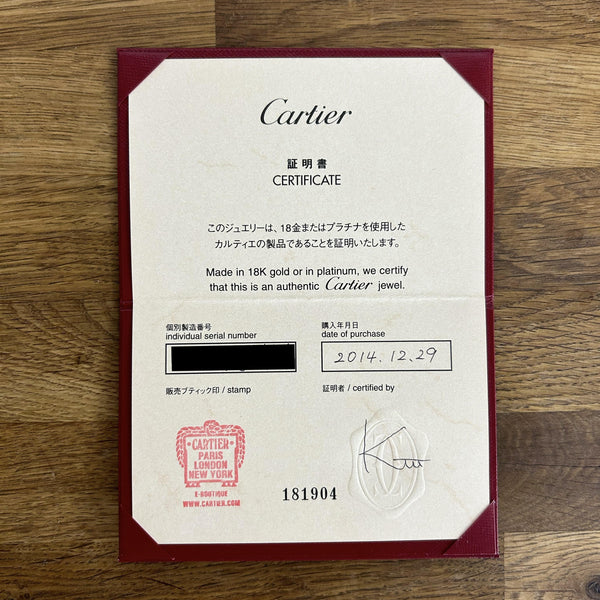 Cartier One Diamond Small LOVE Ring Size G 1/2 (46)