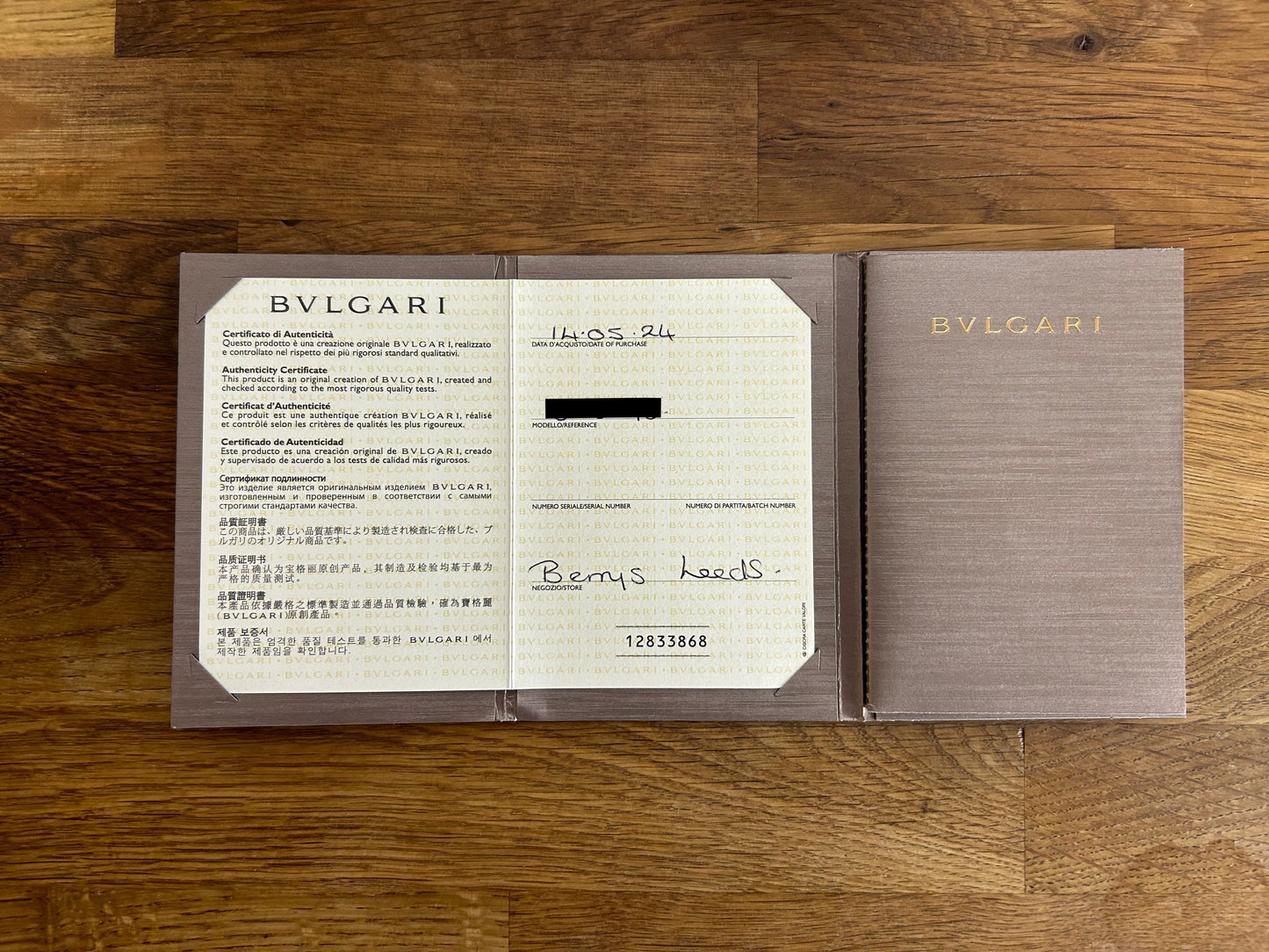 Bvlgari B.Zero1 Three Band Diamond Ring Size I (48)