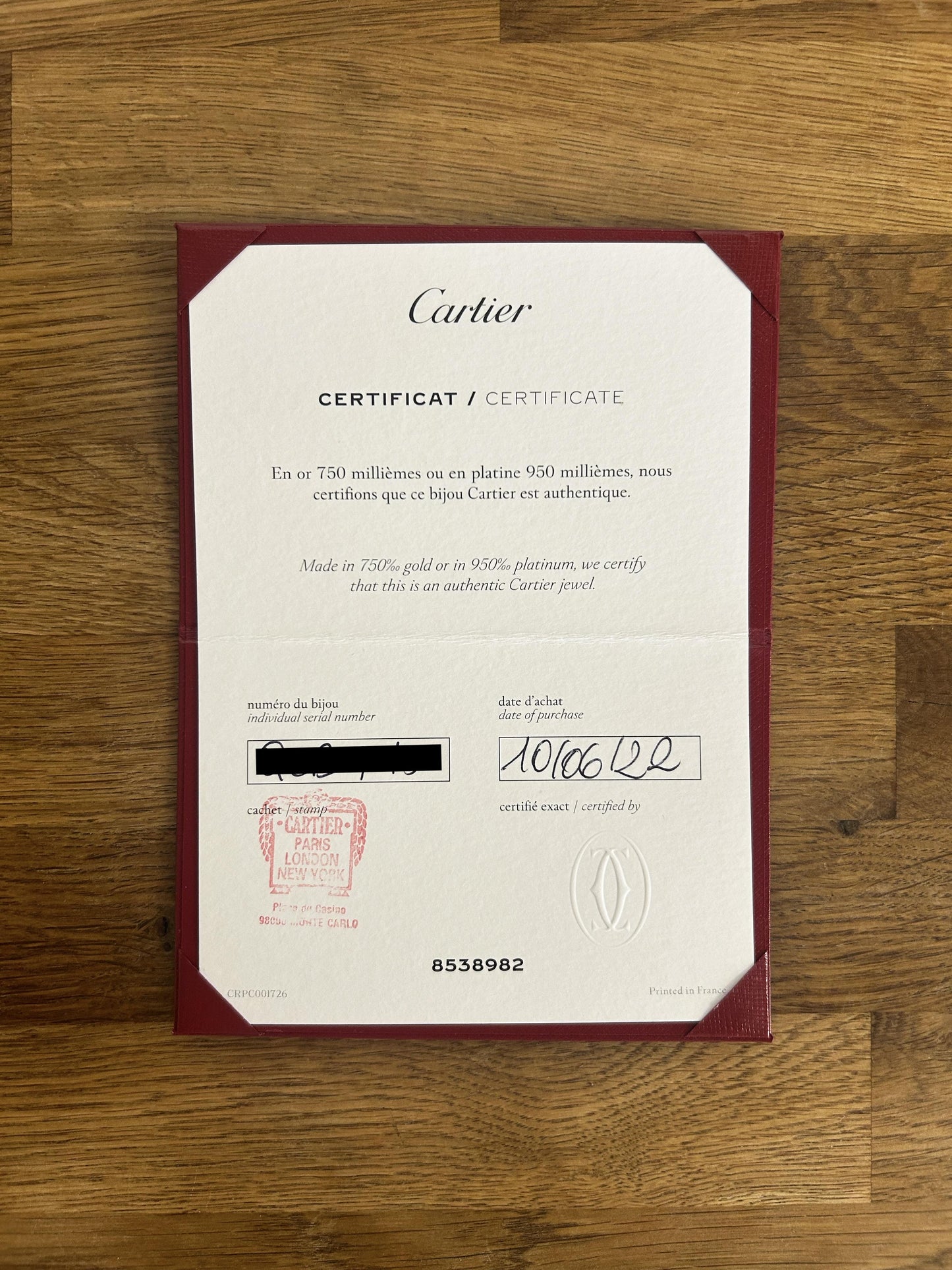 Cartier Four Diamond Classic Model LOVE Bangle Size 16