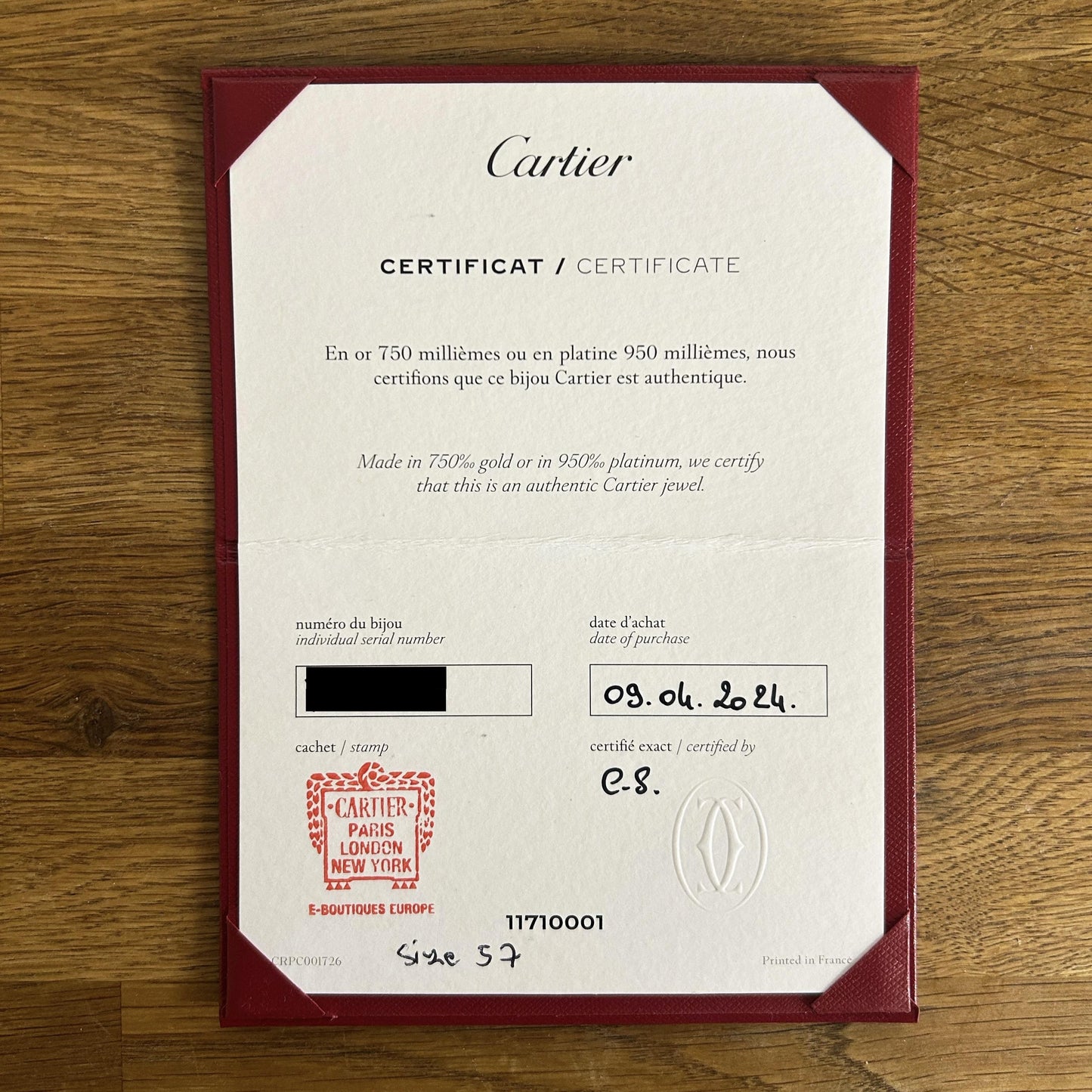 Cartier Juste Un Cloue Double Diamond Ring Size P 1/2 (57)