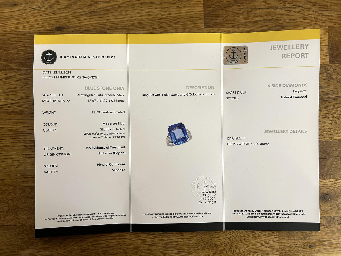 Art Deco 11.70 Carat Natural Ceylon Sapphire and Diamond Cocktail Ring