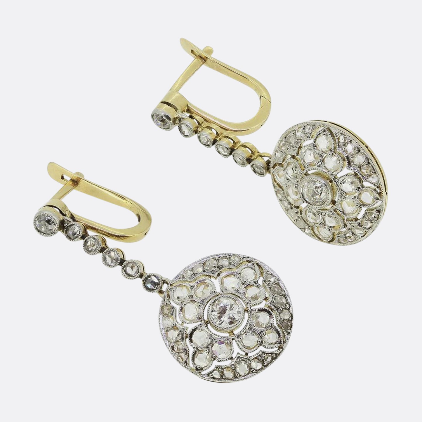 Art Deco Diamond Drop Earrings