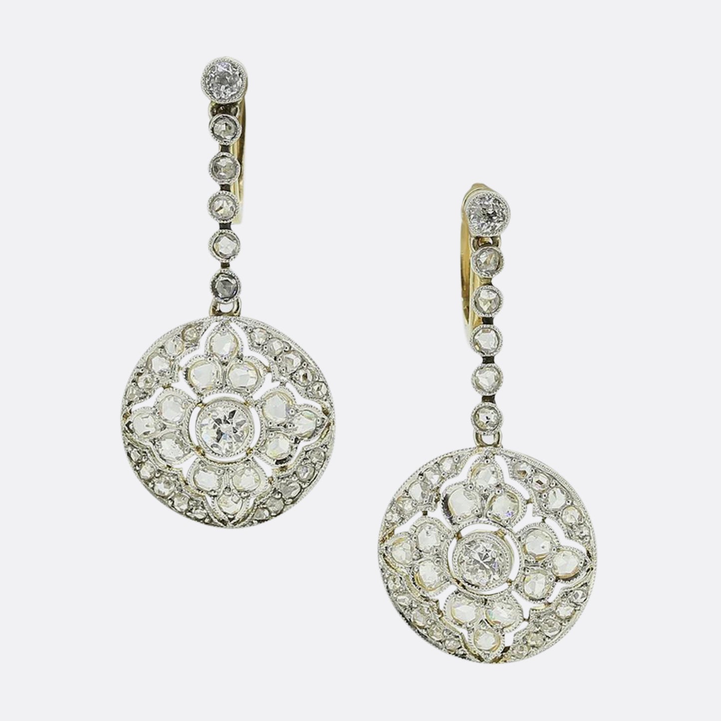 Art Deco Diamond Drop Earrings