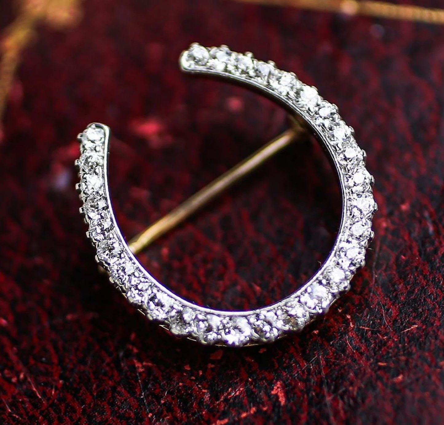 Howard & Co. Edwardian Diamond Horseshoe Brooch