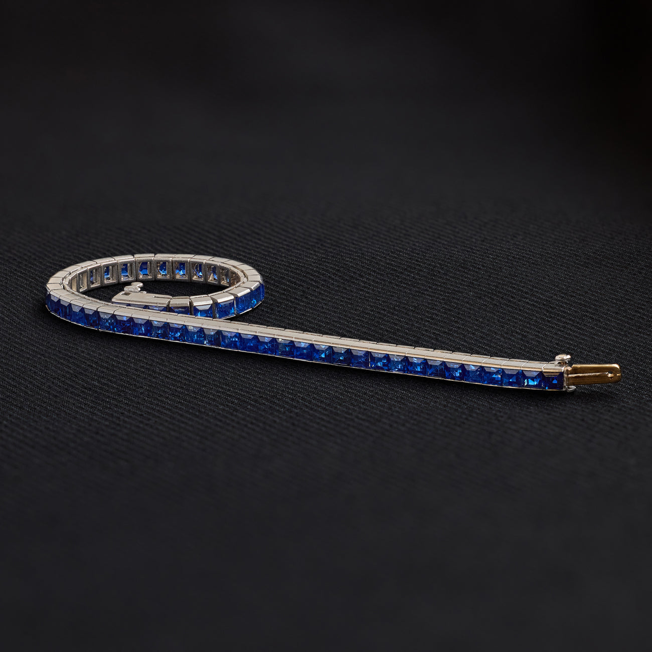 Tiffany & Co. Art Deco Sapphire Line Bracelet