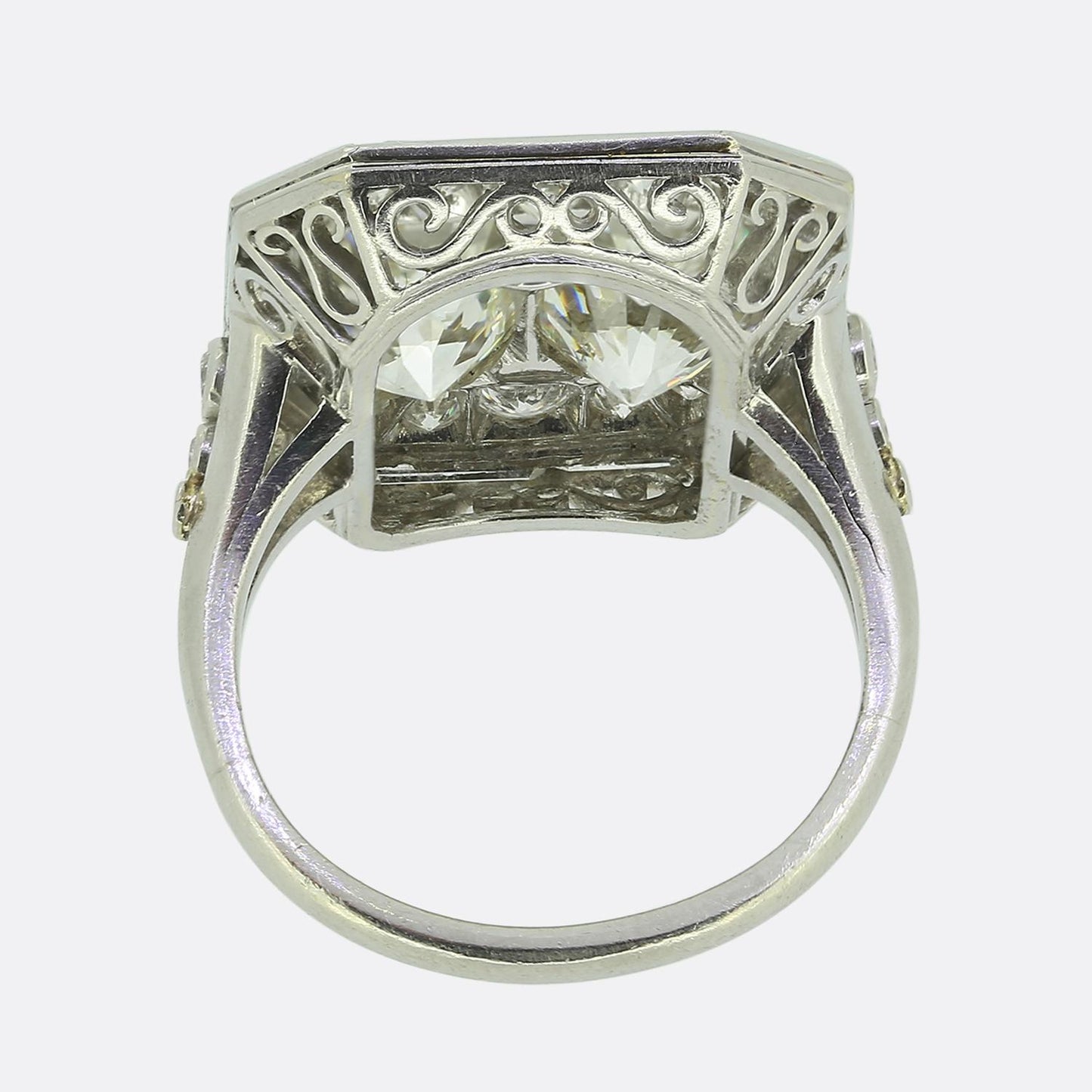 Early 20th Century Diamond Tablet Ring
