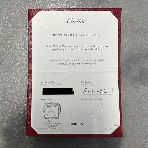 Cartier Diamond Juste Un Clou Ring Size K (50)