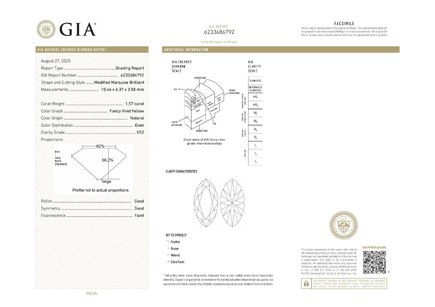 Tiffany & Co. Antique 1.57 Carat Fancy Vivid Yellow Diamond Engagement Ring