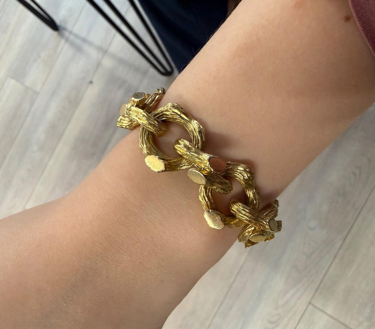 Boucheron Vintage Textured Branch Bracelet