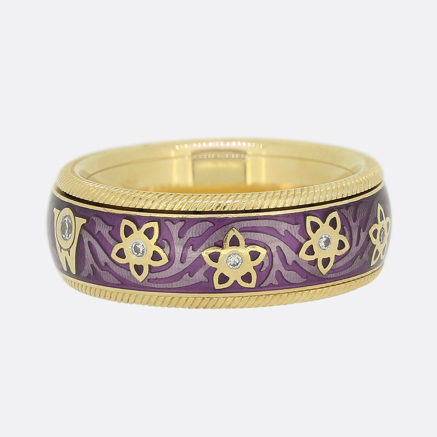 Wellendorff Aubergine Diamond Ring Size H (47)