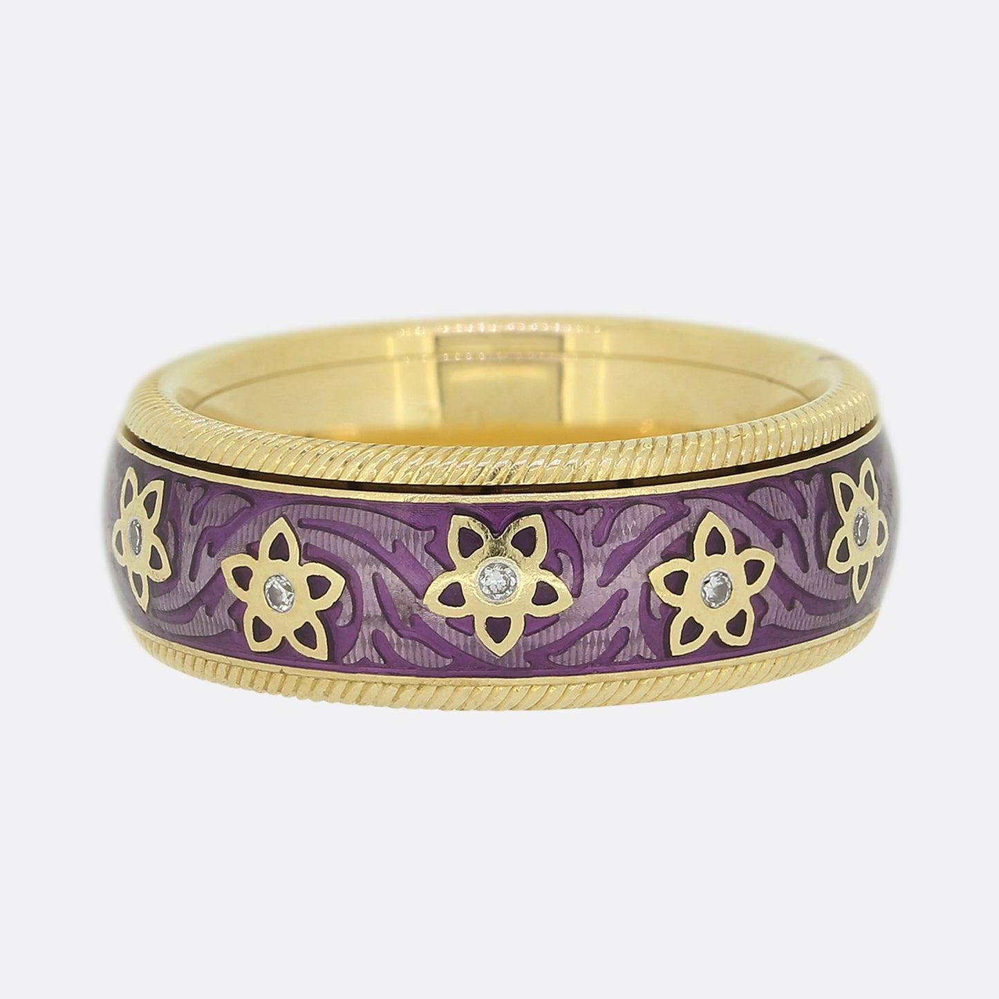 Wellendorff Aubergine Diamond Ring Size H (47)