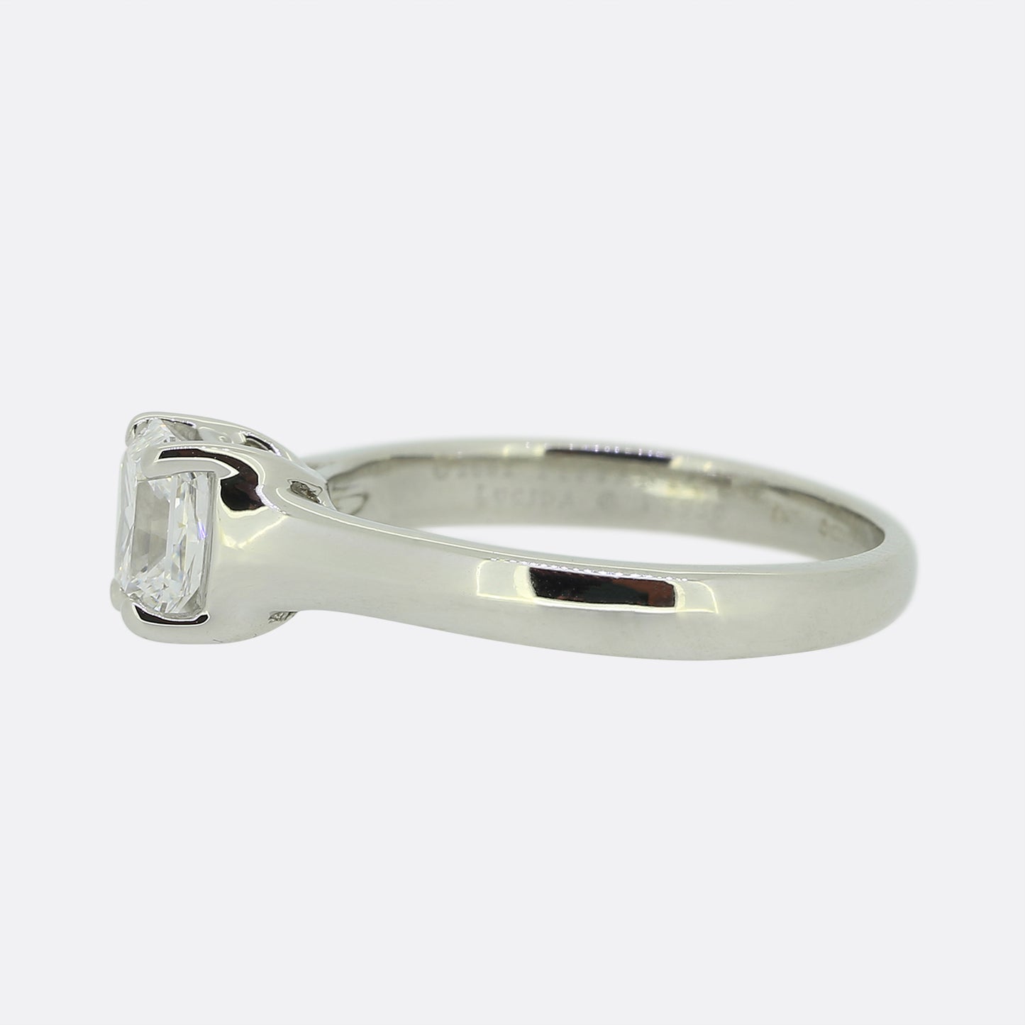 Tiffany & Co. 0.71 Carat Lucida Cut Diamond Solitaire Ring