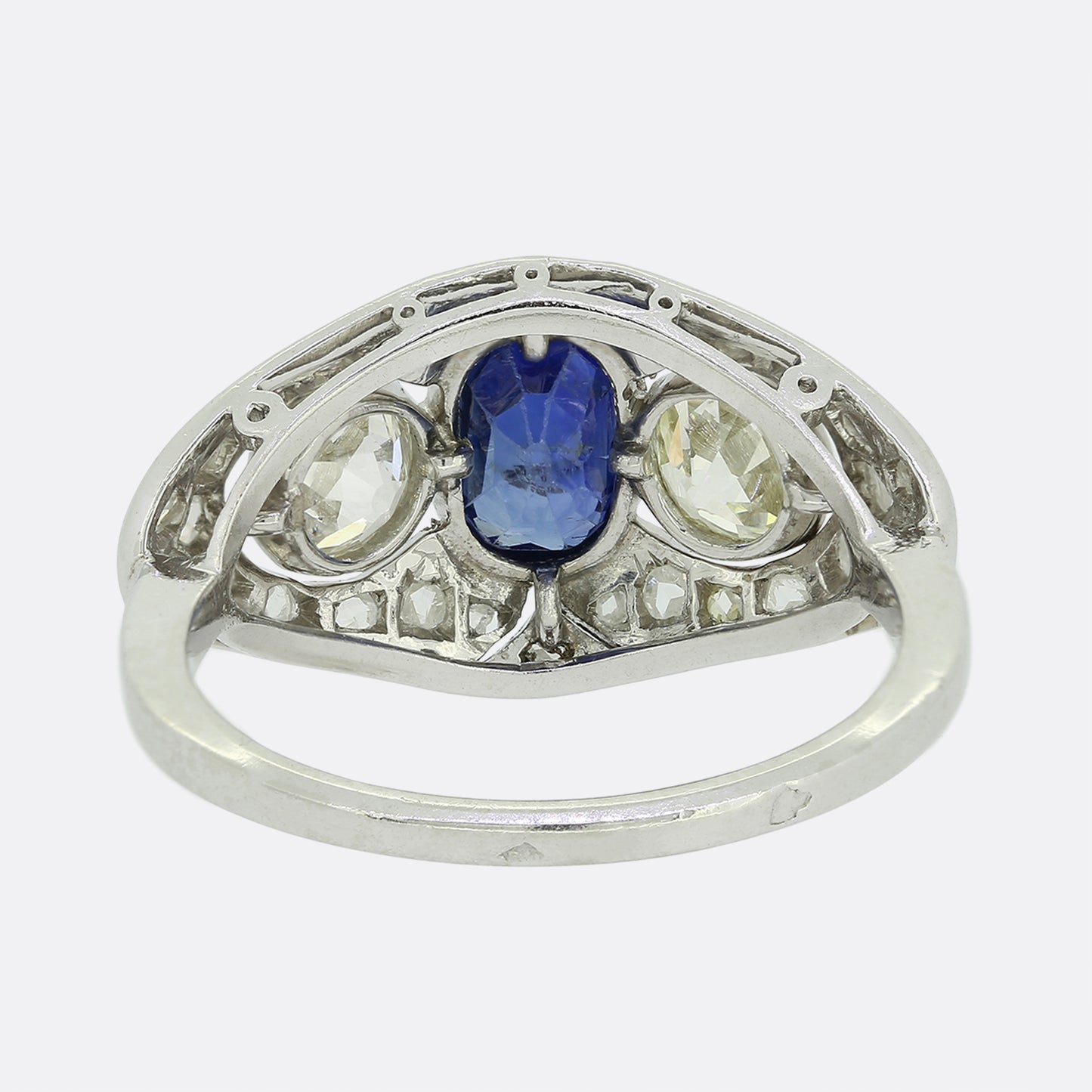 Art Deco Diamond and Sapphire Ring