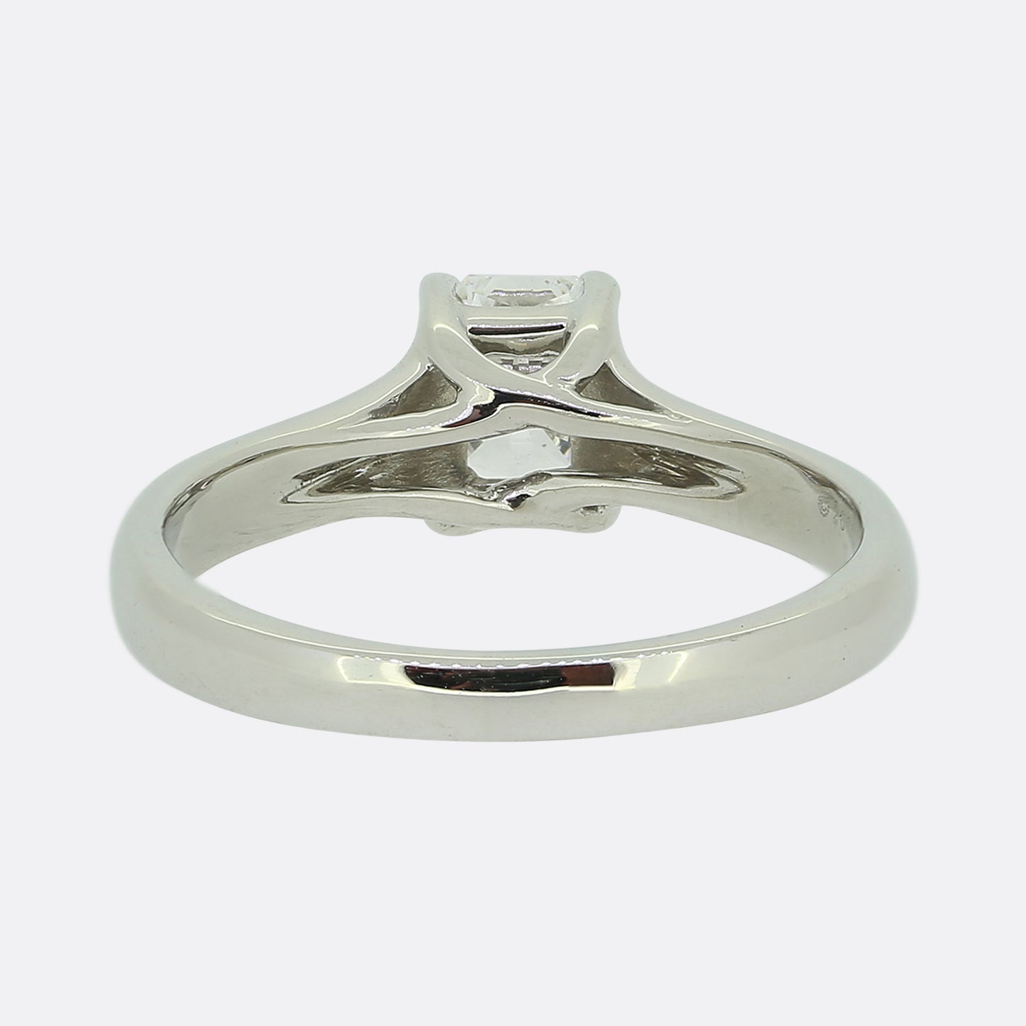 Tiffany & Co. 0.71 Carat Lucida Cut Diamond Solitaire Ring
