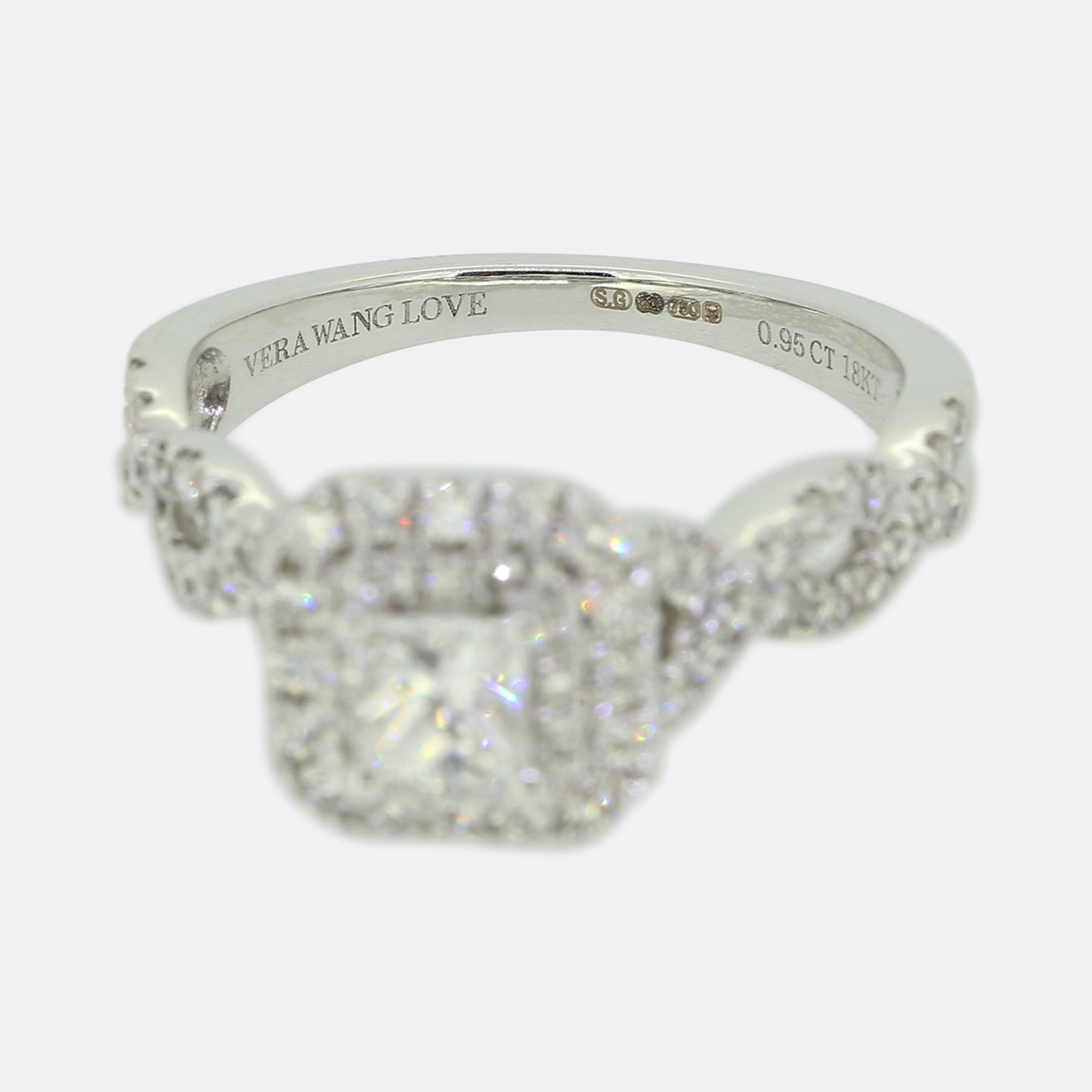 Vera Wang 0.45 Carat Diamond Halo Ring