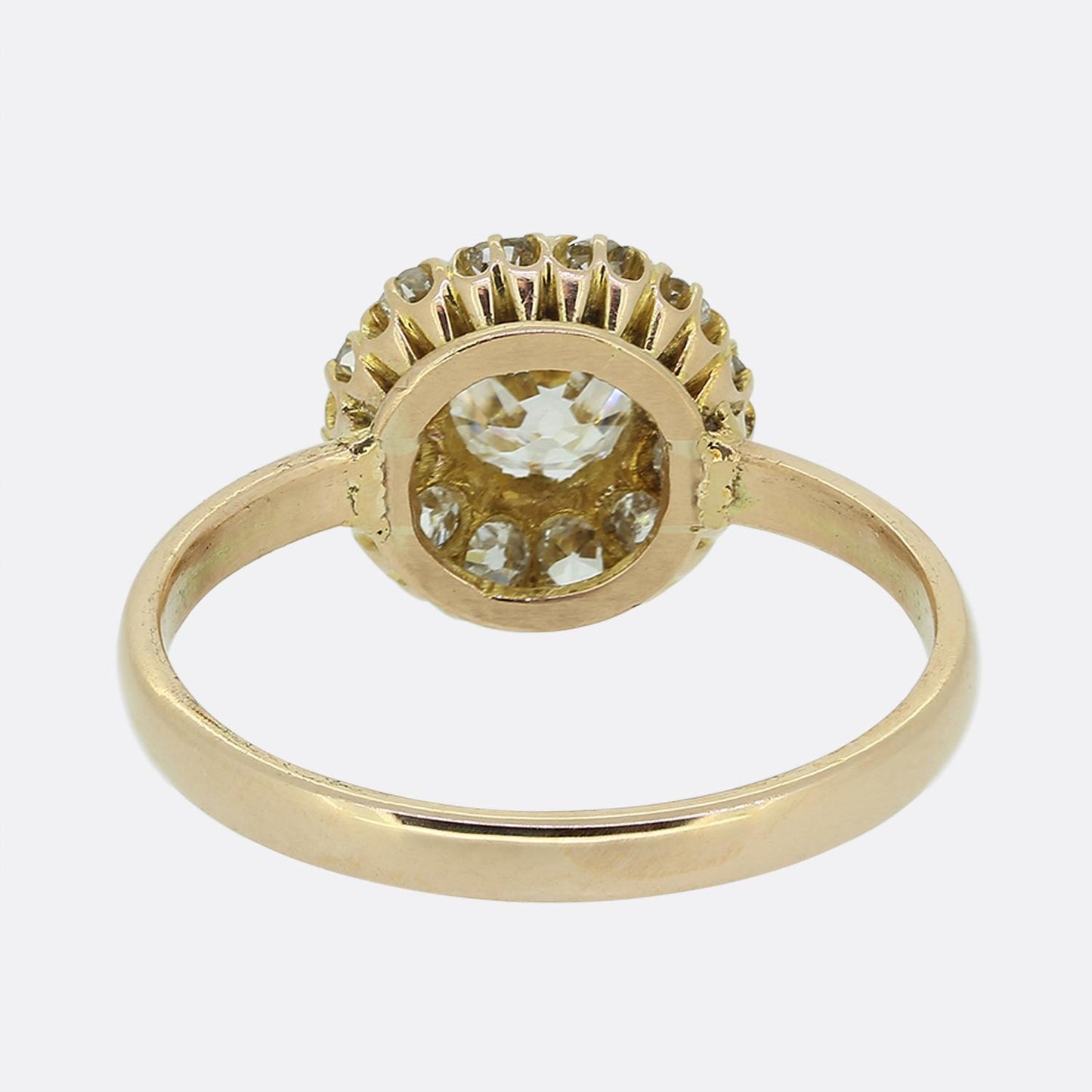 Victorian Old Cut Diamond Cluster Ring