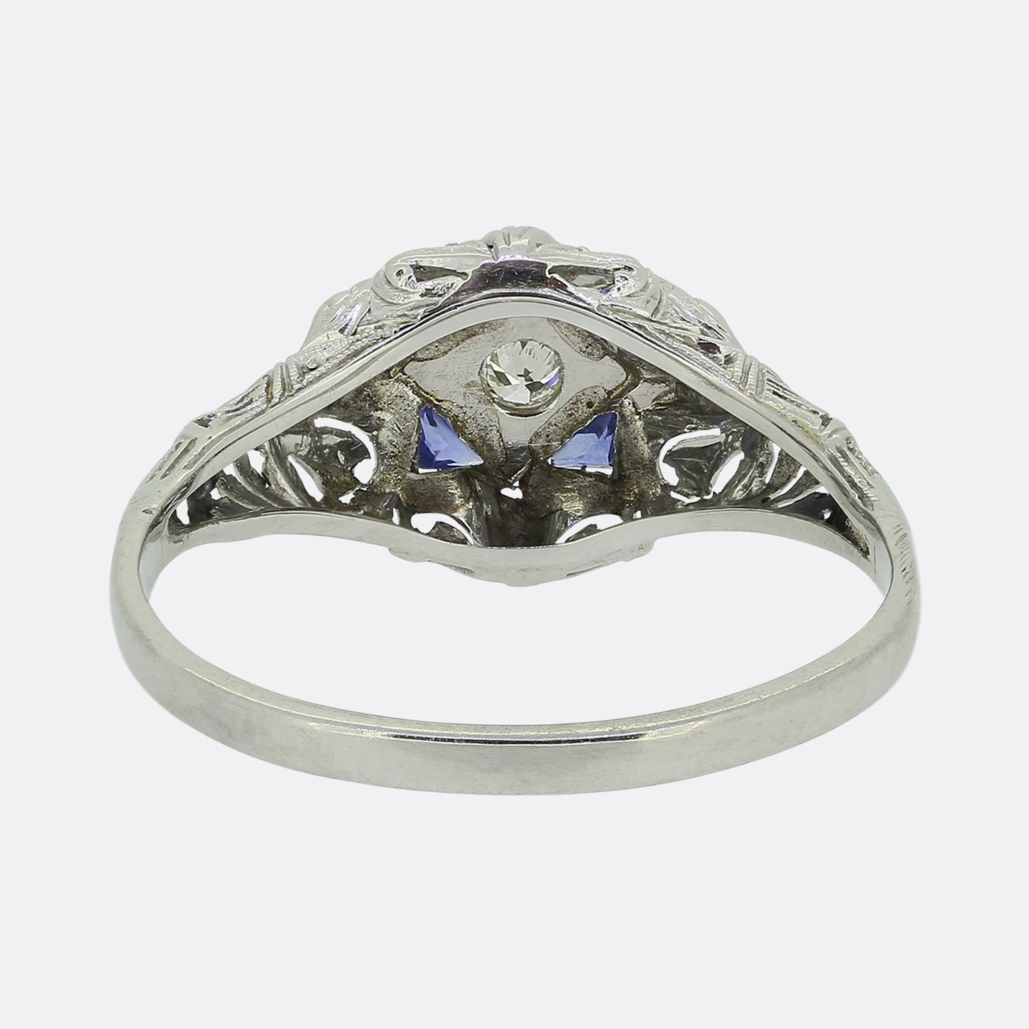 Art Deco Sapphire and Diamond Ring