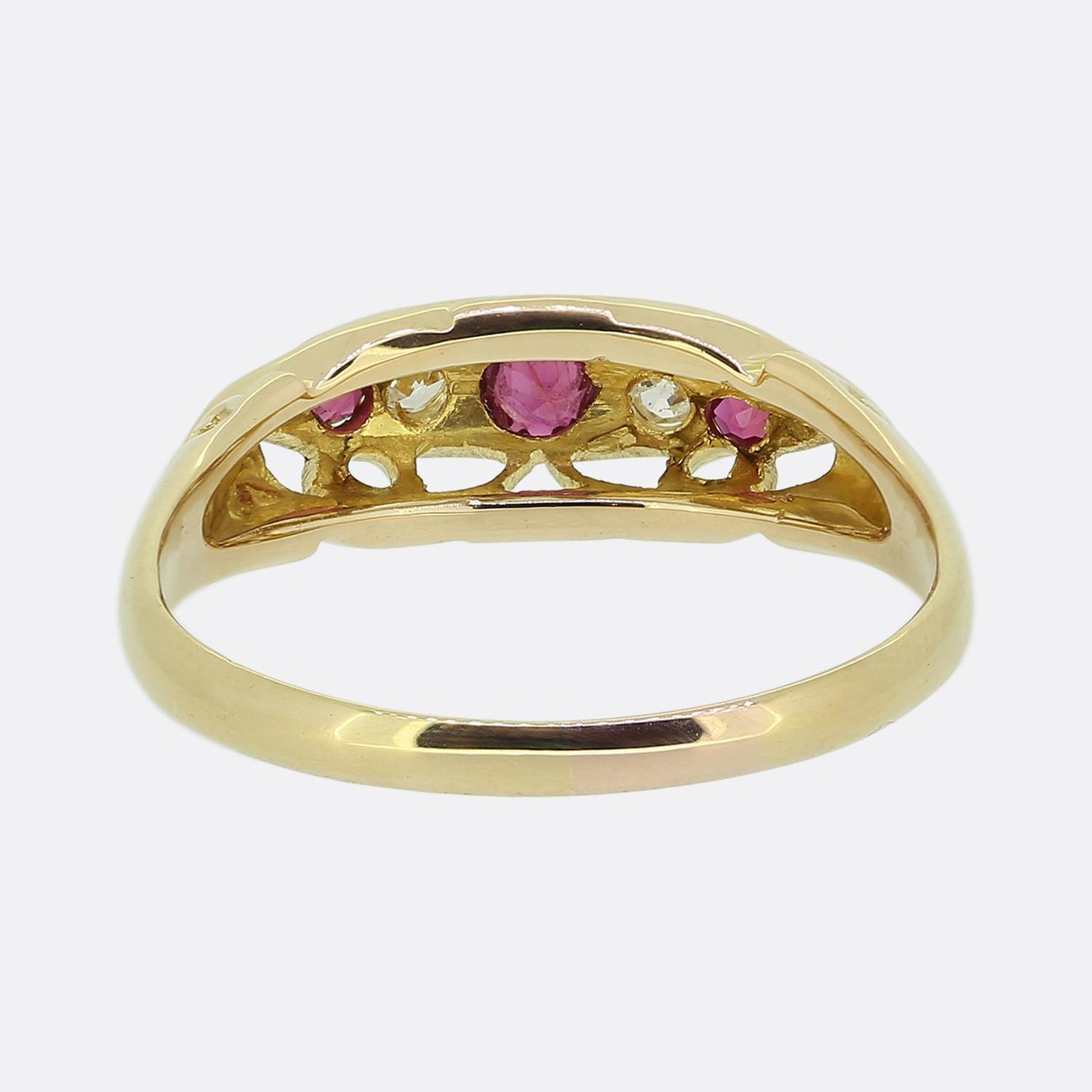 Edwardian Ruby and Diamond Ring