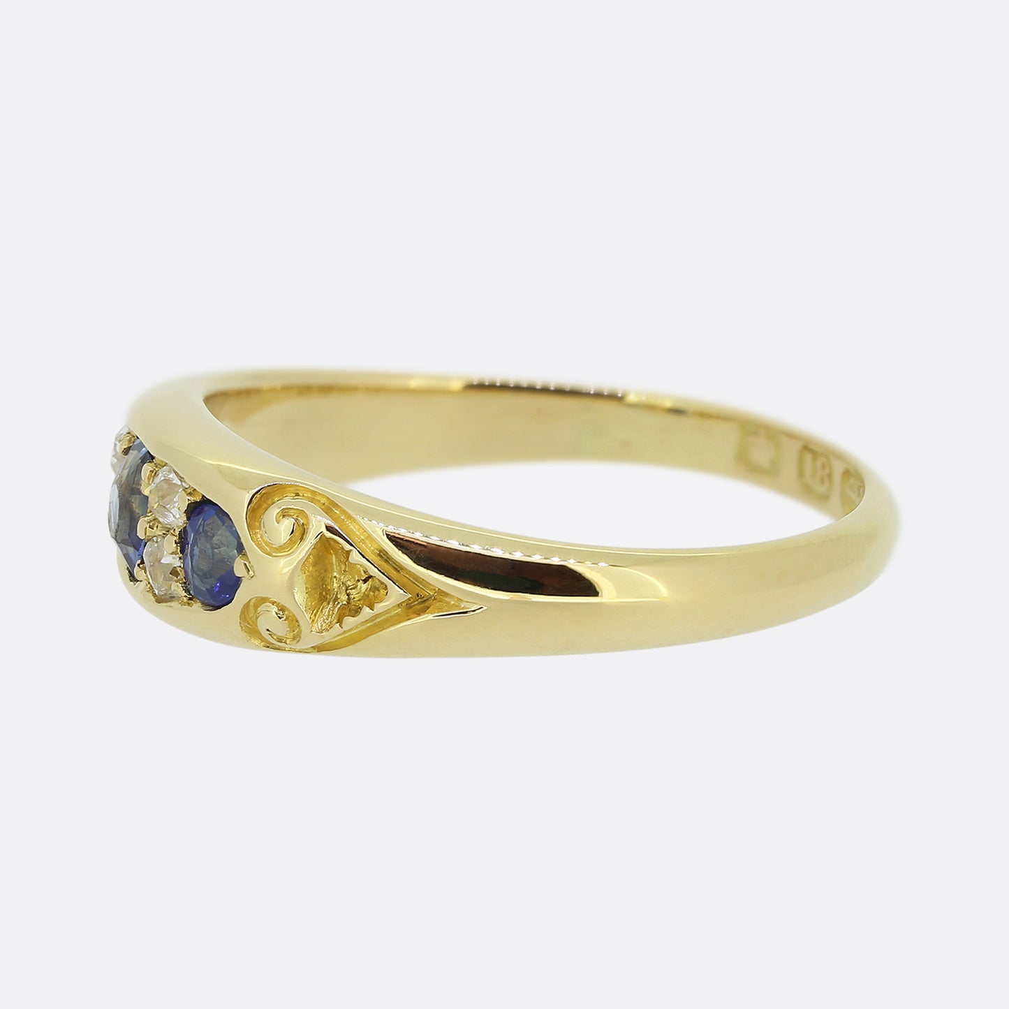 Victorian Sapphire and Diamond Ring