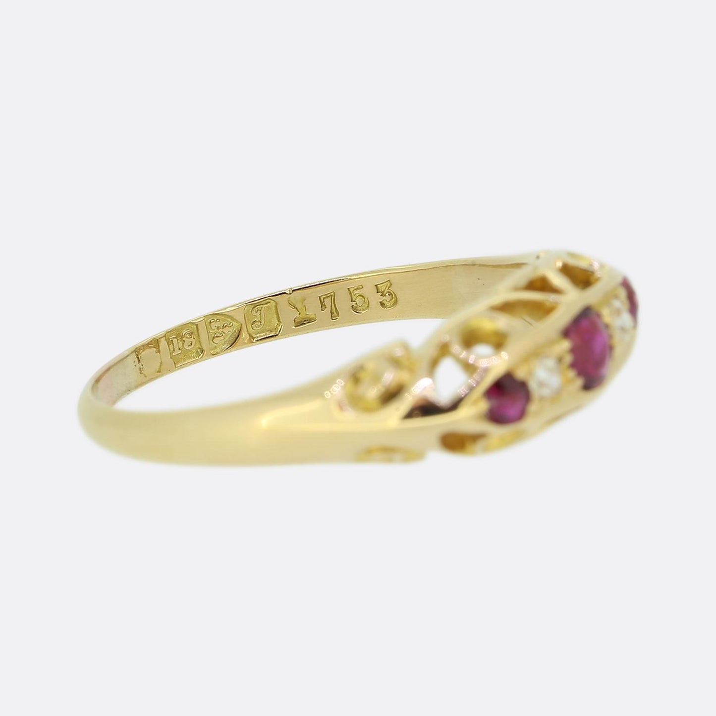 Edwardian Ruby and Diamond Ring