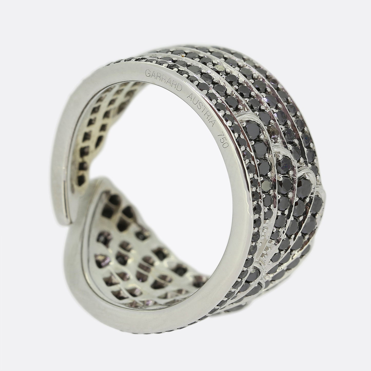 Garrard Black Diamond Winged Ring