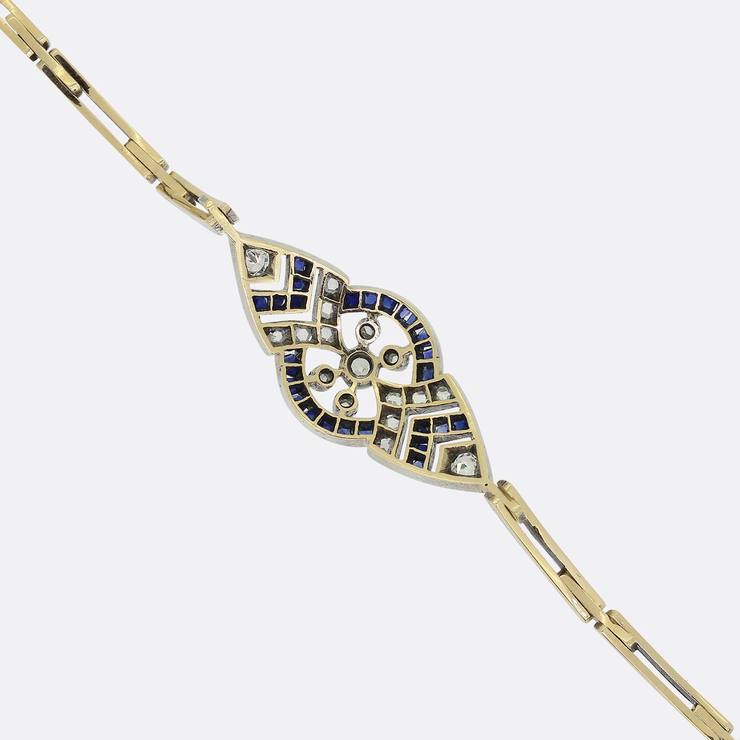 Art Deco Sapphire and Diamond Bracelet