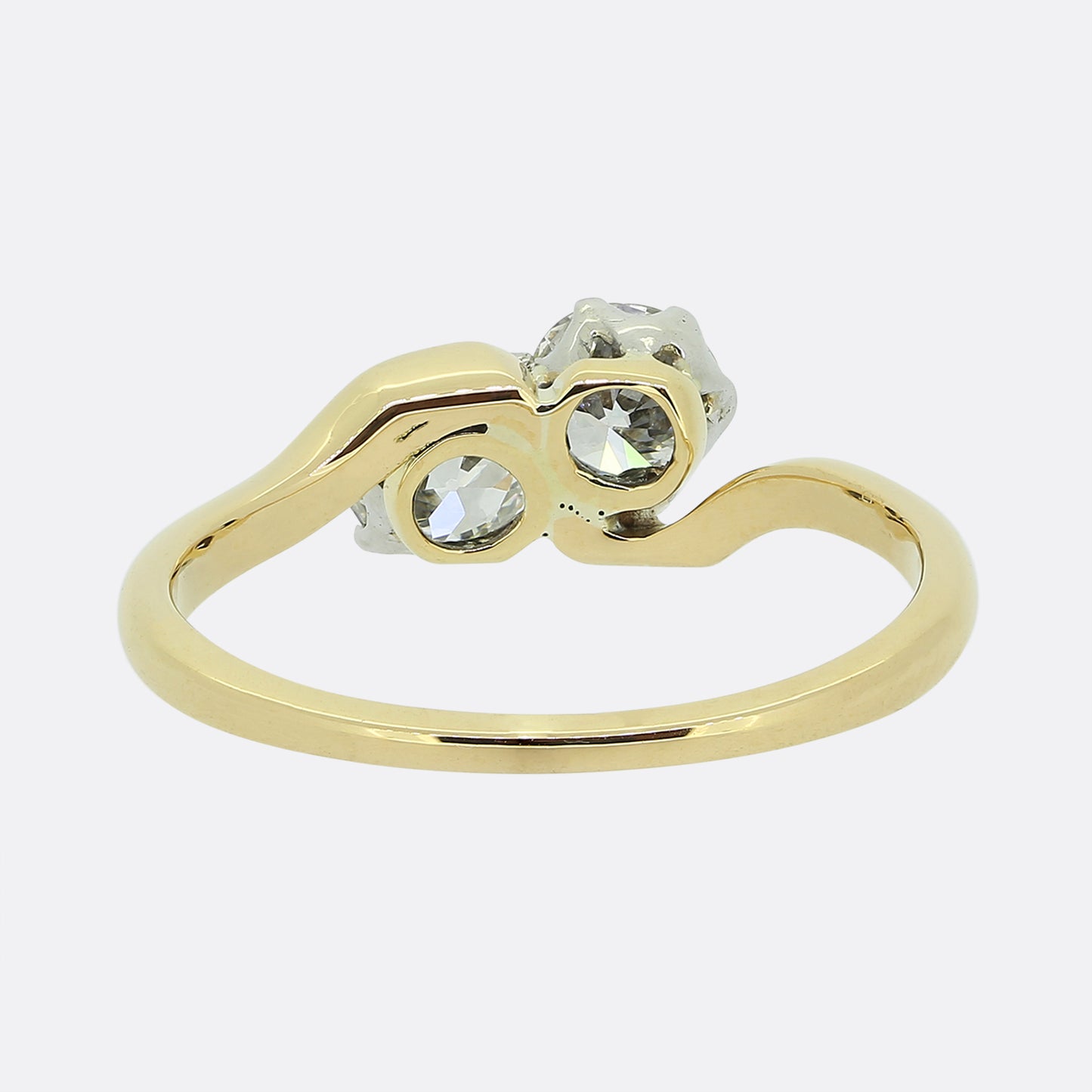 Vintage Two-Stone Diamond Ring