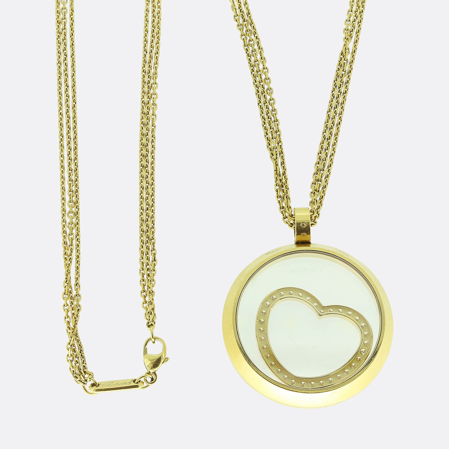 Chopard Happy Spirit Floating Heart Diamond Necklace