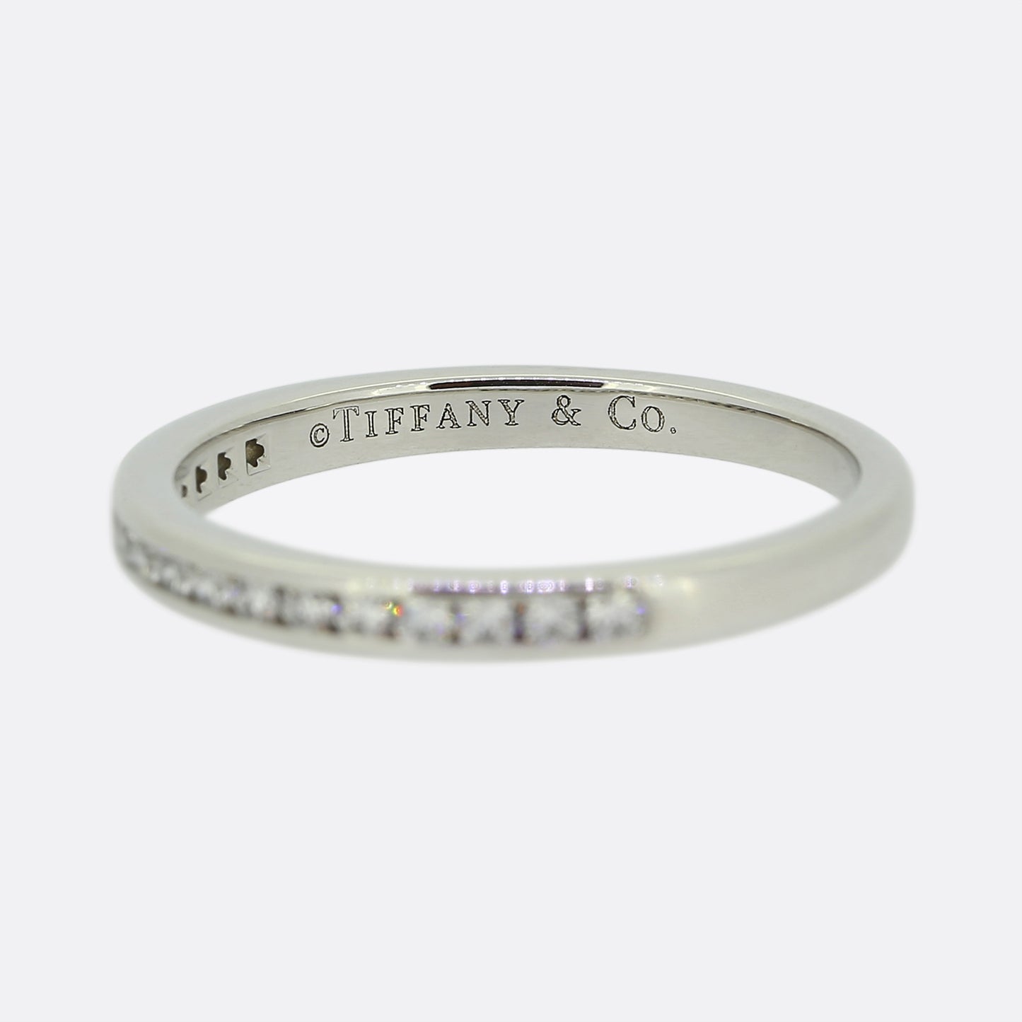 Tiffany & Co. 0.17 Carat Diamond Half Eternity Ring